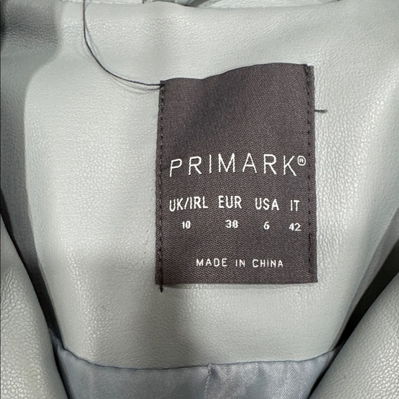 Light blue Faux Leather Jacket - Picture 5 of 5